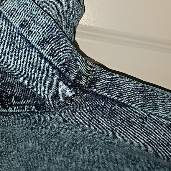 Vintage 80s Unionbay Chic Blue Acid Wash Jeans w/yoke& tapered leg Size 7x 29 - Picture 6 of 13